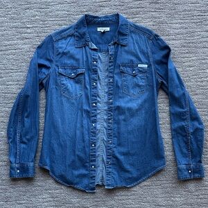 Calvin Klein Jeans Women’s Denim Blue Shirt